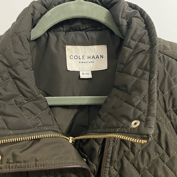 Cole Haan Women's Utility Jacket - Dark Green - Picture 2 of 7